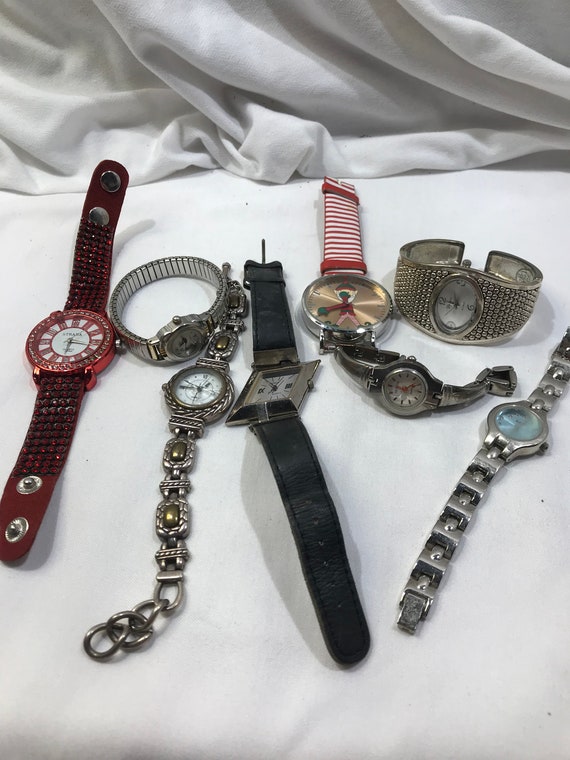 Vintage watch lot, old watches, ladies mens watch… - image 8