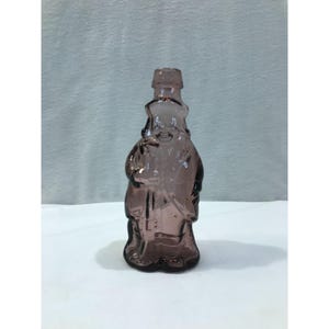 Zabytkowa butelka Wheaton NJ Purple Glass 5,5" Colonial Soldier z karabinem