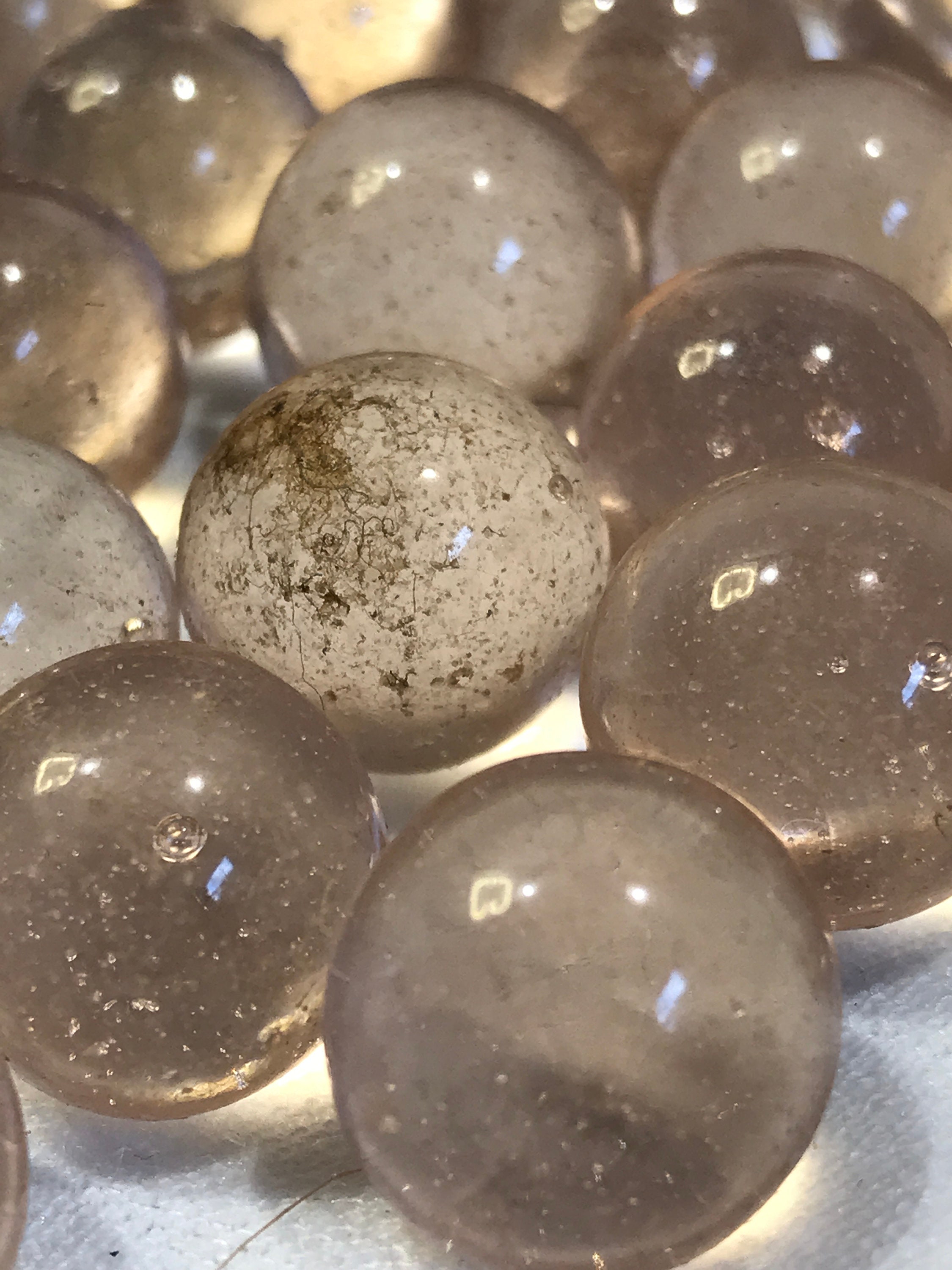 Antique marble lot pink glass marbles vintage 13mm 1/2 Etsy