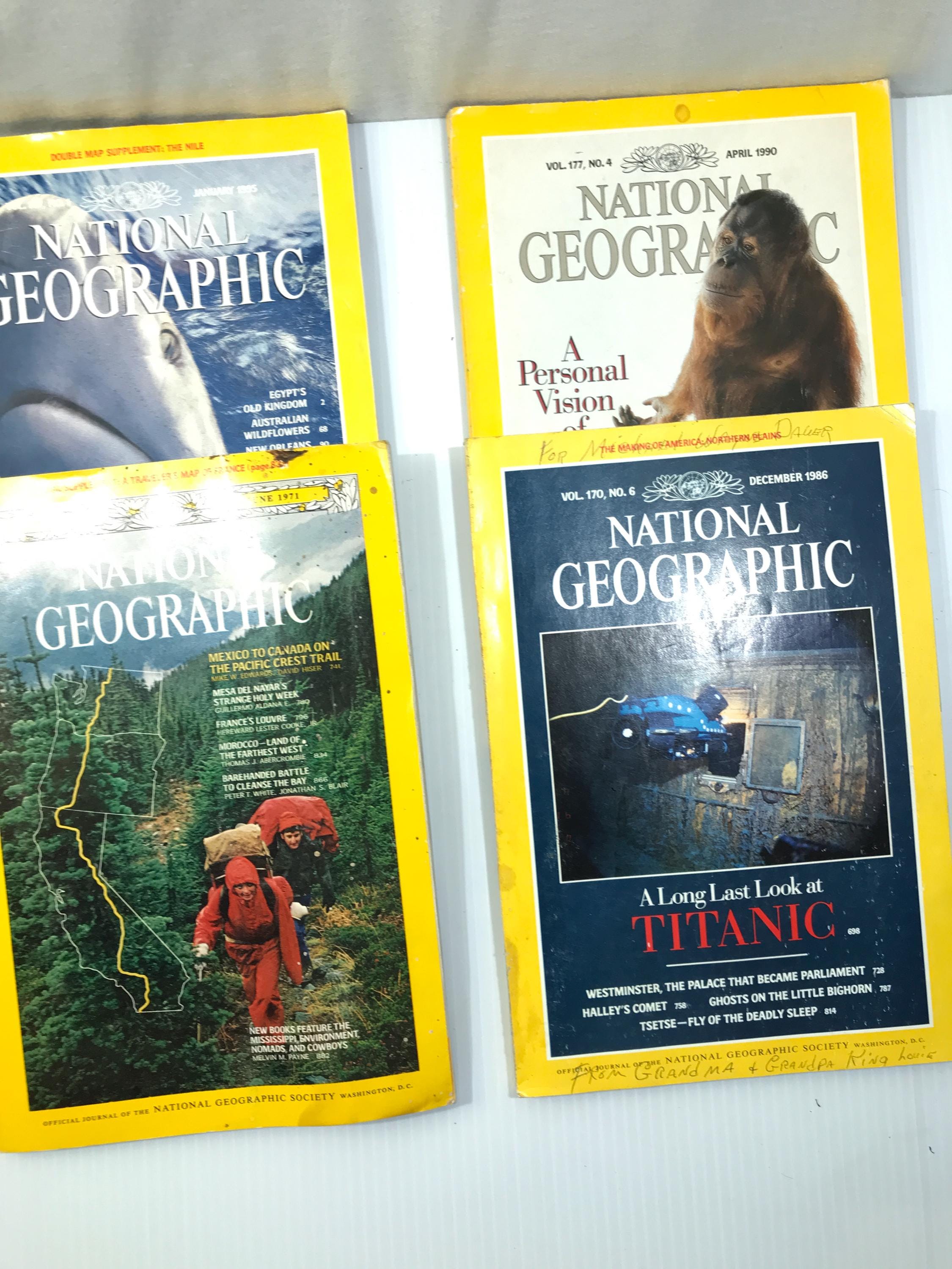 NATIONAL GEOGRAPHIC 創刊から1990年代まで National Geographic January-June 1990: Vol 177 Table of