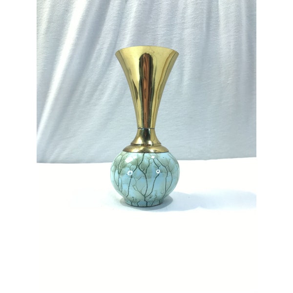 Painted Brass Delft Etsy