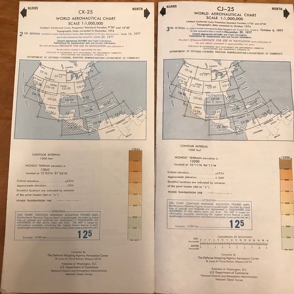 Luchtvaartkaart, 1977 wereldkaartkaarten voor piloten, vintage vluchtkaarten, framebaar