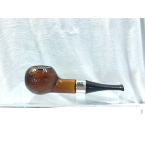 Vintage Avon bottle, brown glass, Oland cologne bottle, 1970s era, pipe shaped bottle