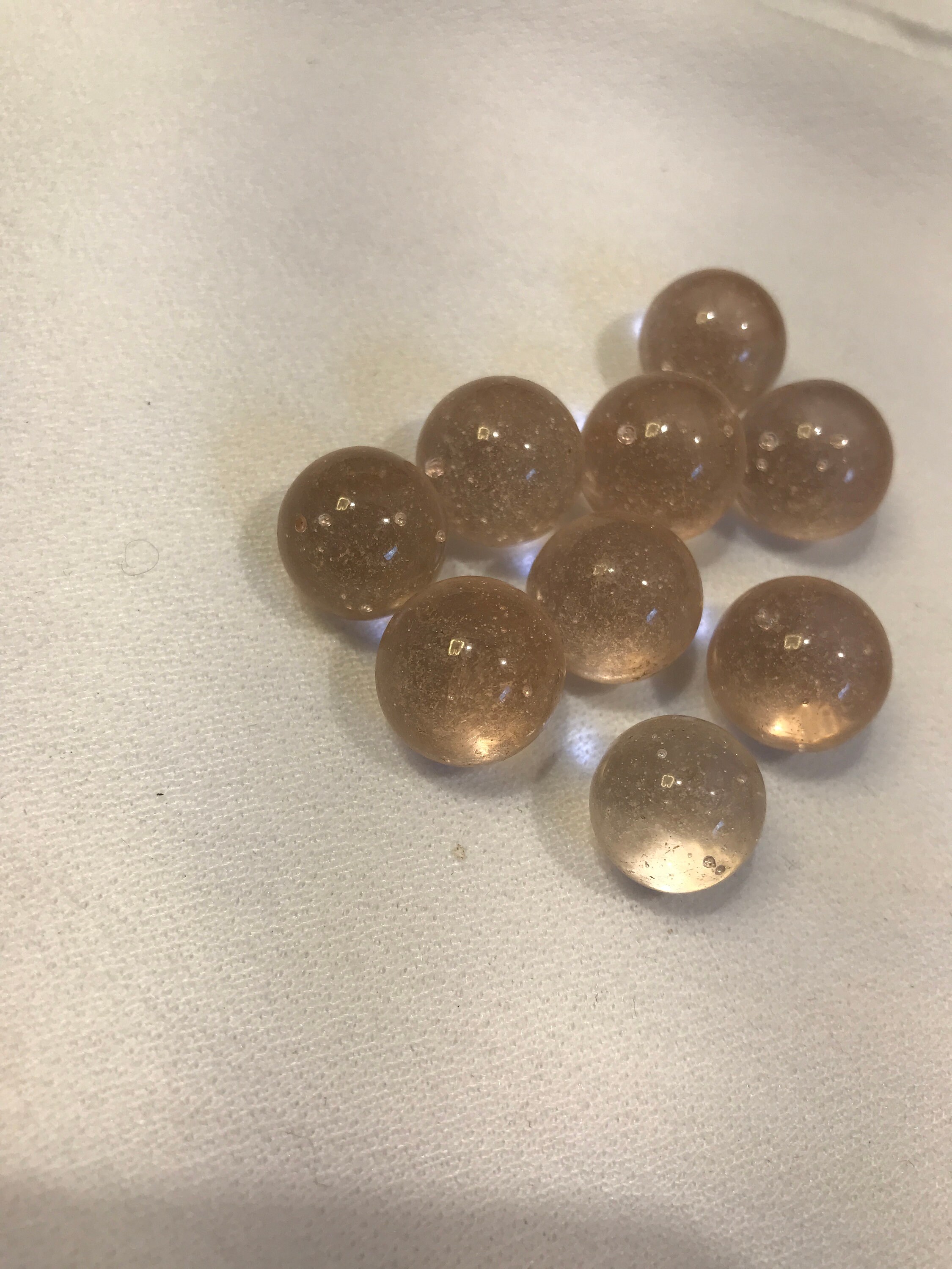 Antique marble lot pink glass marbles vintage 13mm 1/2 Etsy
