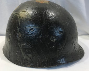 Military helmet liner, US Military Vietnam Korean war era, military issued Army combat war helmet liner, liner only