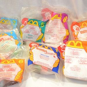 Vintage 1996 McDonalds Happy Meal Toys: Unopened Set of 8