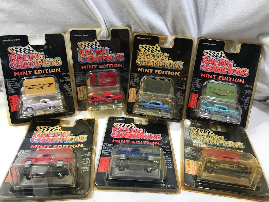 Vintage Racing Champions Diecast Car Set: 1996 Mint Edition NASCAR