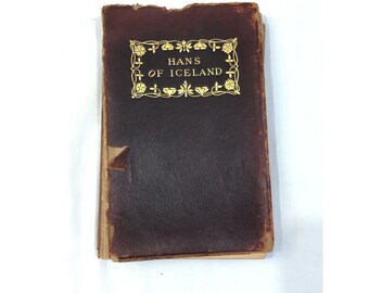 Livre ancien de 1896, Hans d'Islande, de Victor Hugo, publié par Thomas Y Crowell