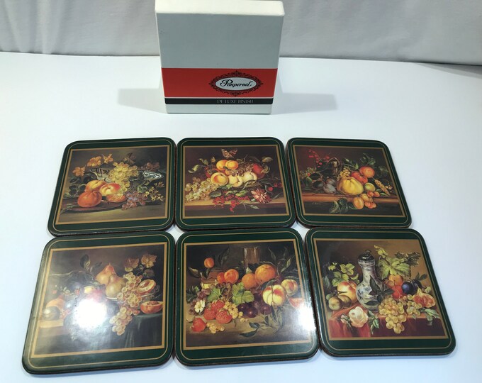 Pimpernel Drink Coasters in Original Box Set of 6 Deluxe Etsy
