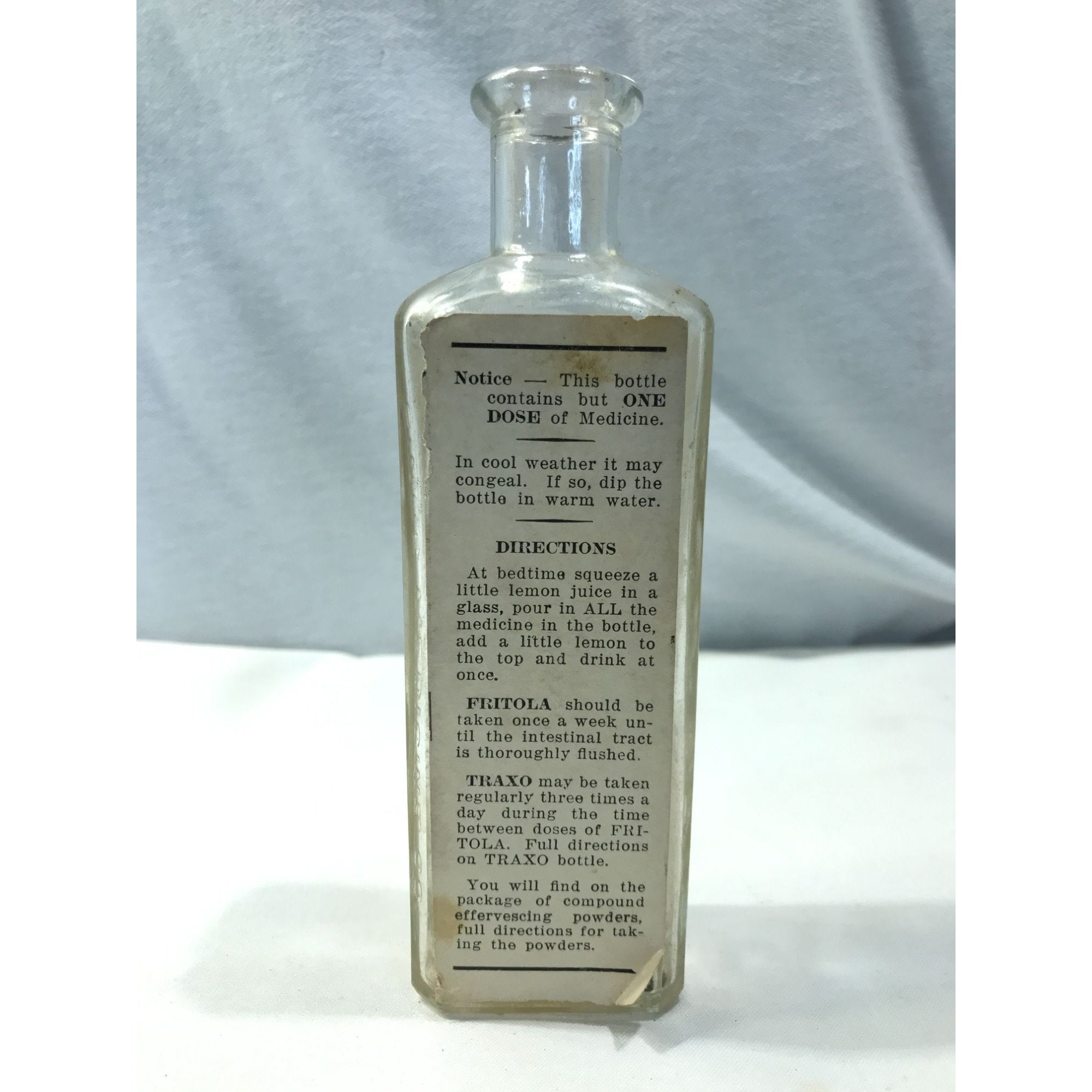 1900's Specific Medicines LLoyd Bros Medicine Bottle Pastilla