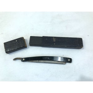 Antique G.D. Abrams & Son Wedge straight razor, early 1900&#39;s, 6&quot;, original box