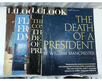 1967 Look Magazine lot, JFK assassination magazine set of 4