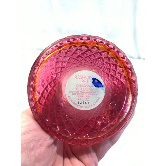 Avon bottle, Rosepoint bell, pink bell shaped Cha… - image 6