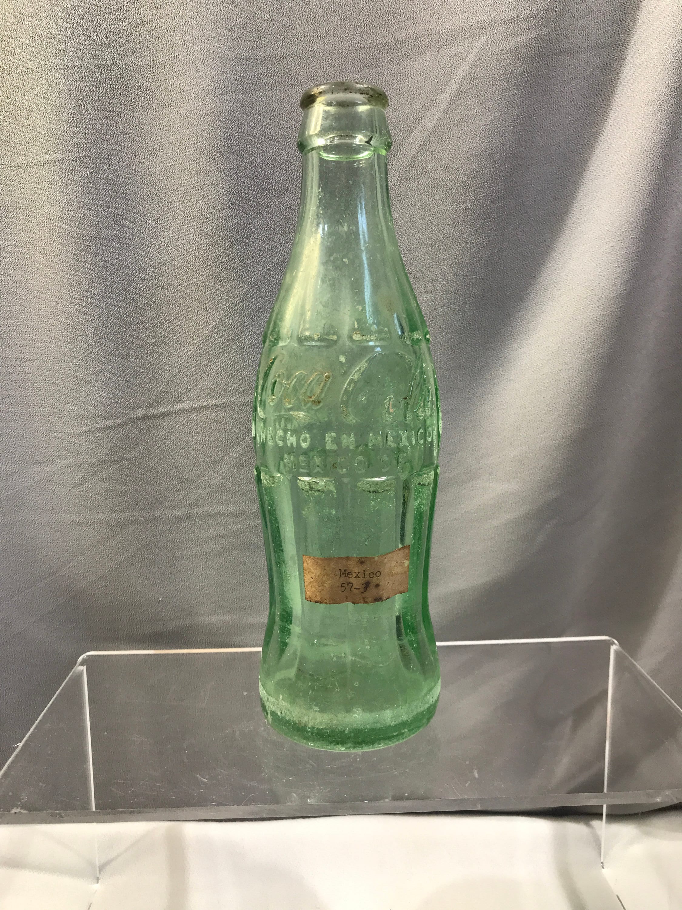 Large Glass COCA-COLA Soda Bottle 1 1/4 liters Made In Mexico 2012 hecho 13  inch
