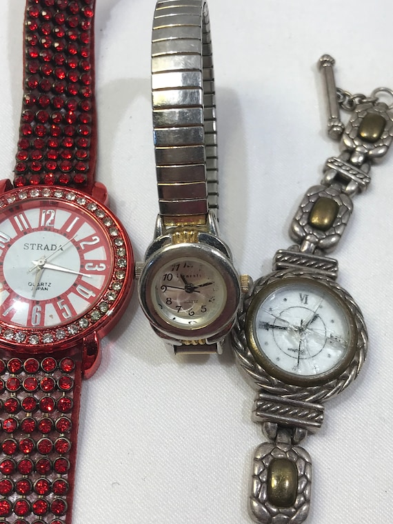 Vintage Watch Lot Old Watches Ladies Mens Watch Lot Strada Brighton Elements Geneva Troica Analog 8 Non Working Etsy Australia