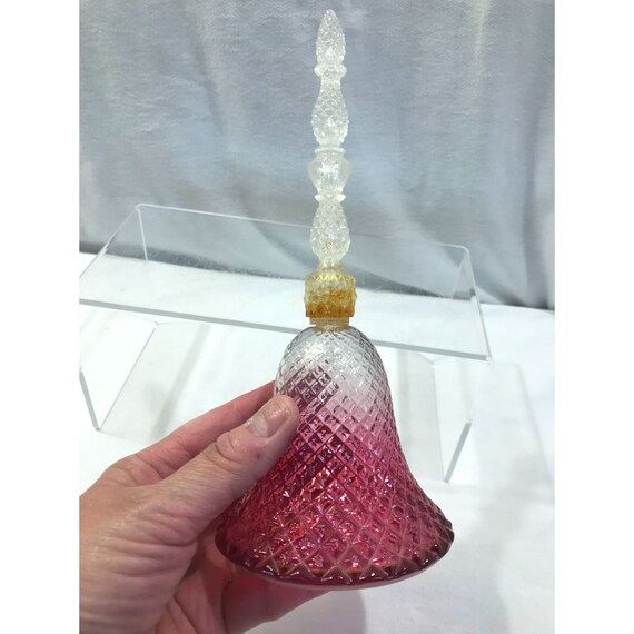 Avon bottle, Rosepoint bell, pink bell shaped Cha… - image 5