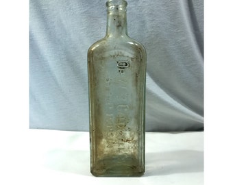 Antique bottle, Dr. WB Caldwell Syrup Pepsin, Monticello IL, 1920s era medicine bottle