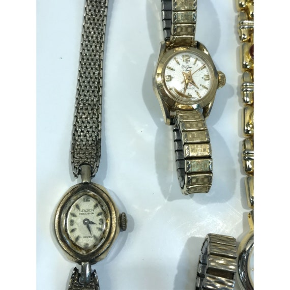 Vintage watch lot, 8 nonworking analog watches, H… - image 4