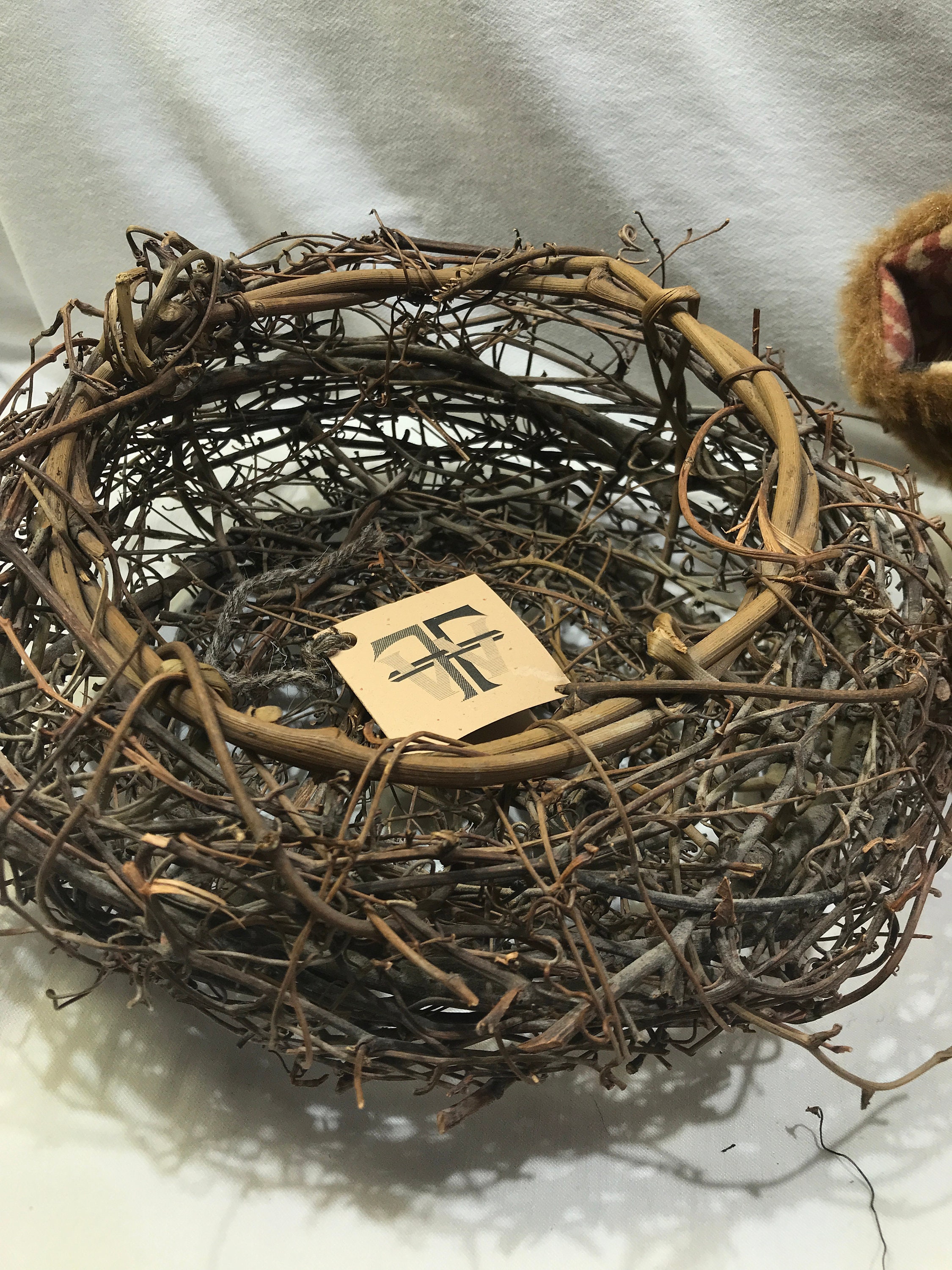 Folkmanis Hand Puppet Red Tailed Hawk and Handmade Twig Nest Etsy Ireland