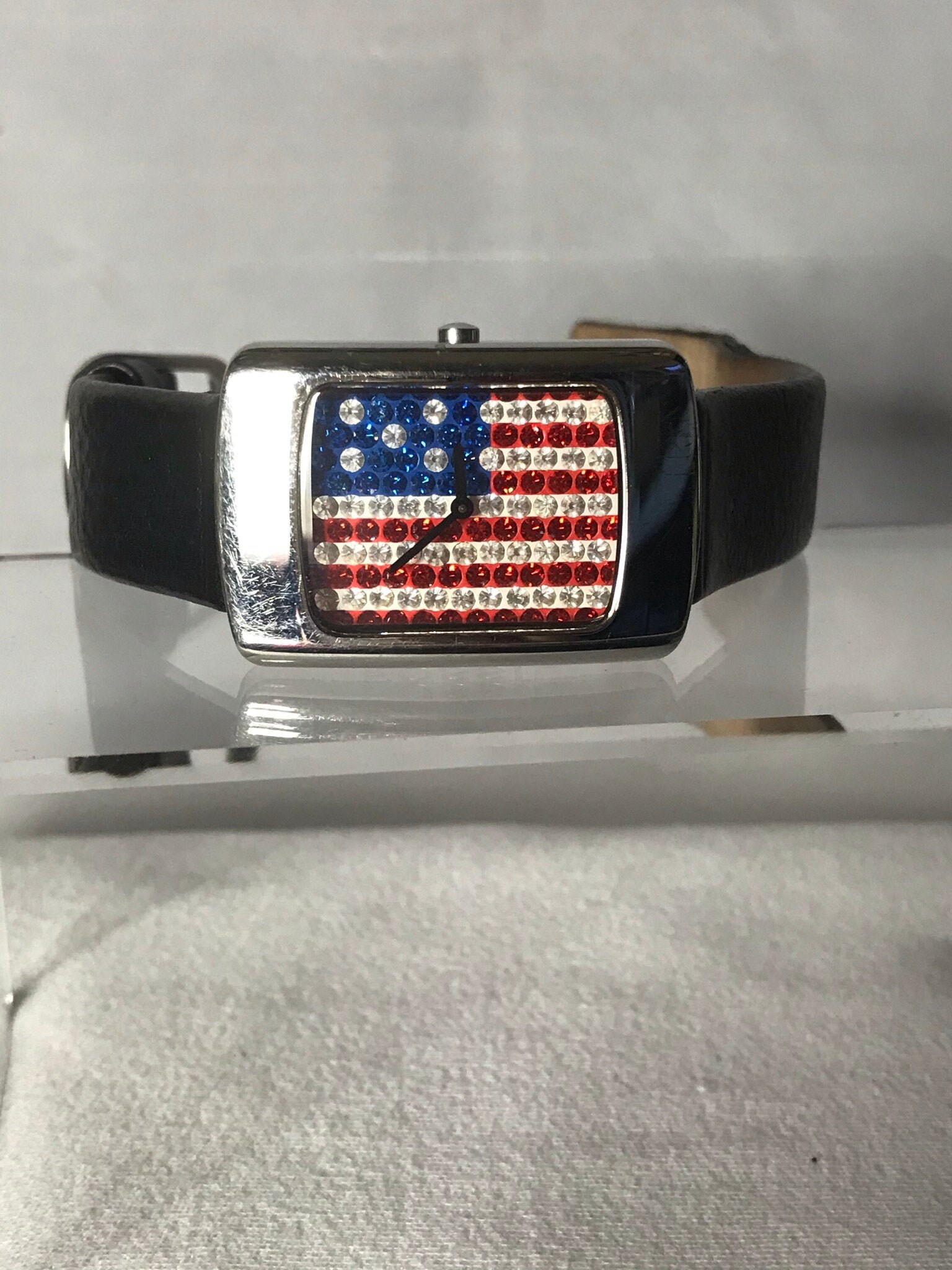 Fossil Watch US Flag Swarovski Crystal 