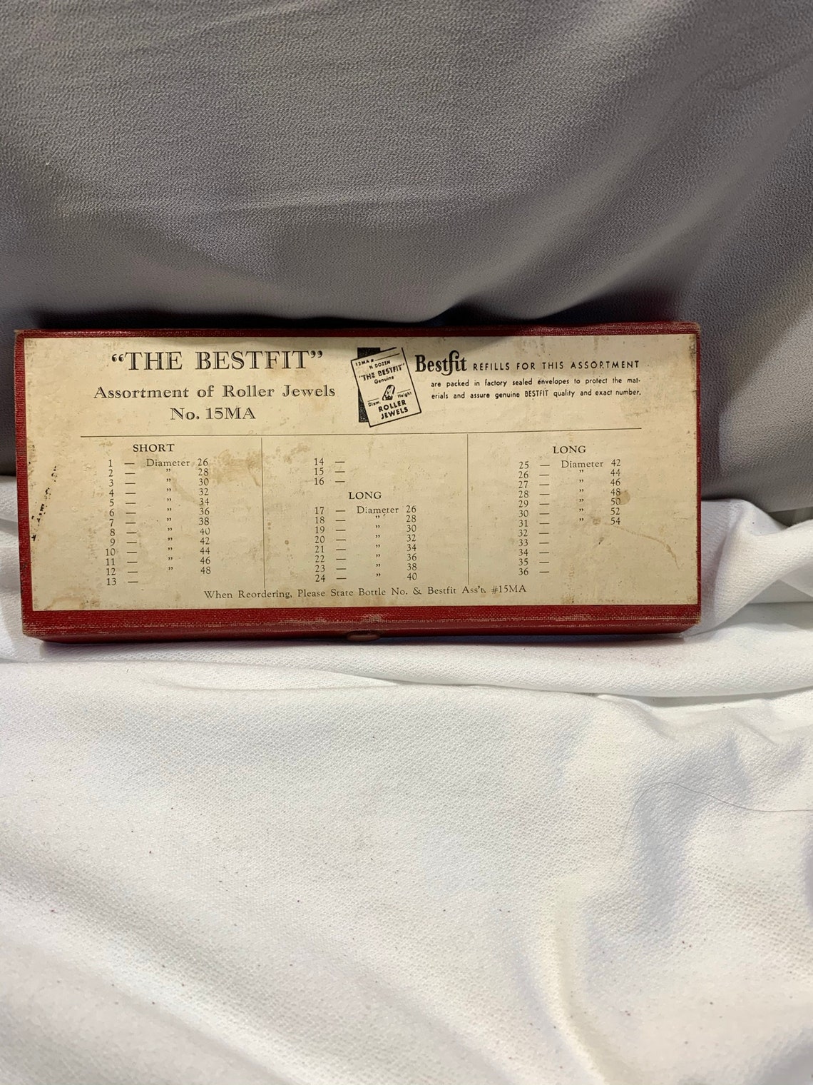 Antique Watchmaker Bestfit Box Roller Jewels Kit Vintage Etsy