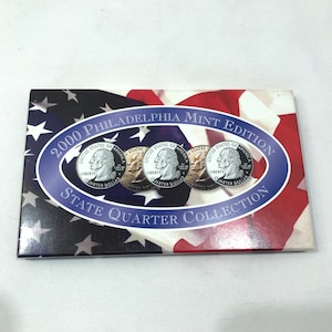 Philadelphia Mint Edition state quarter collection, 2000 collectible coin set in box