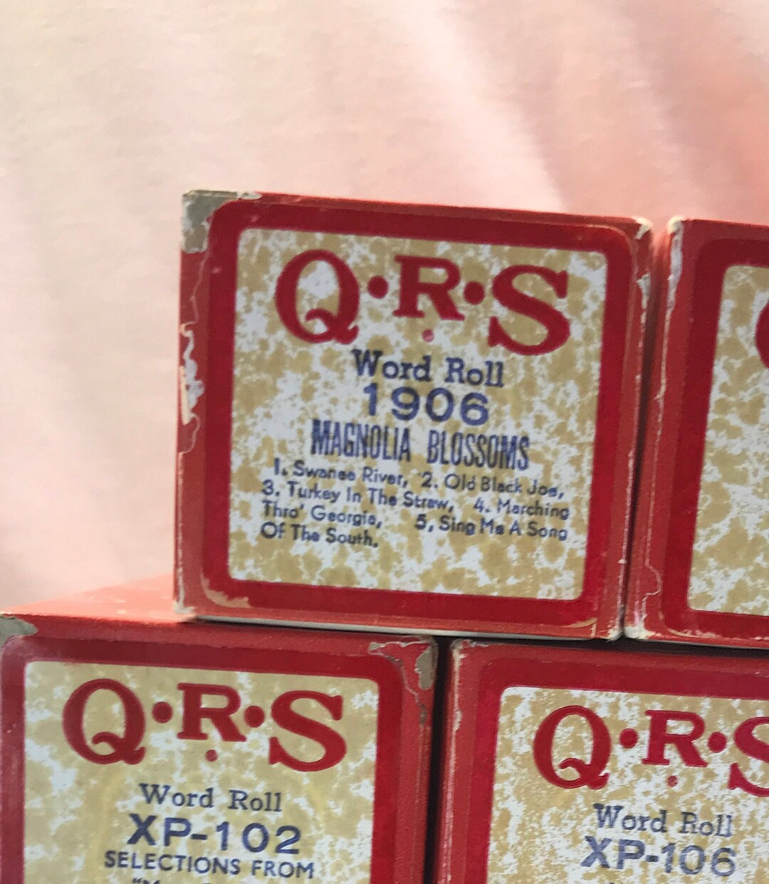 QRS Word Roll, Player Piano Music Roll, 1906 Magnolia Blossoms With 5