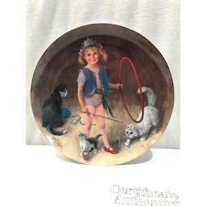 1983 Reco Int. Knowles collector plate, Maggie Animal Trainer, McClelland, COA, Children&#39;s Circus Collection
