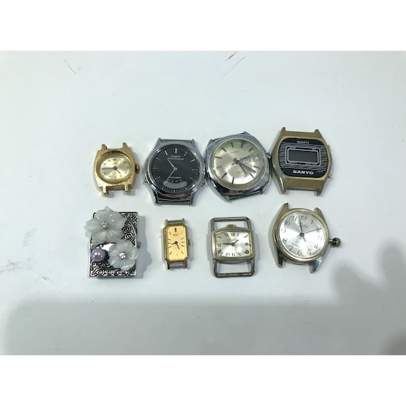 Vintage watch lot, 8 nonworking watches, Sheffiel… - image 1