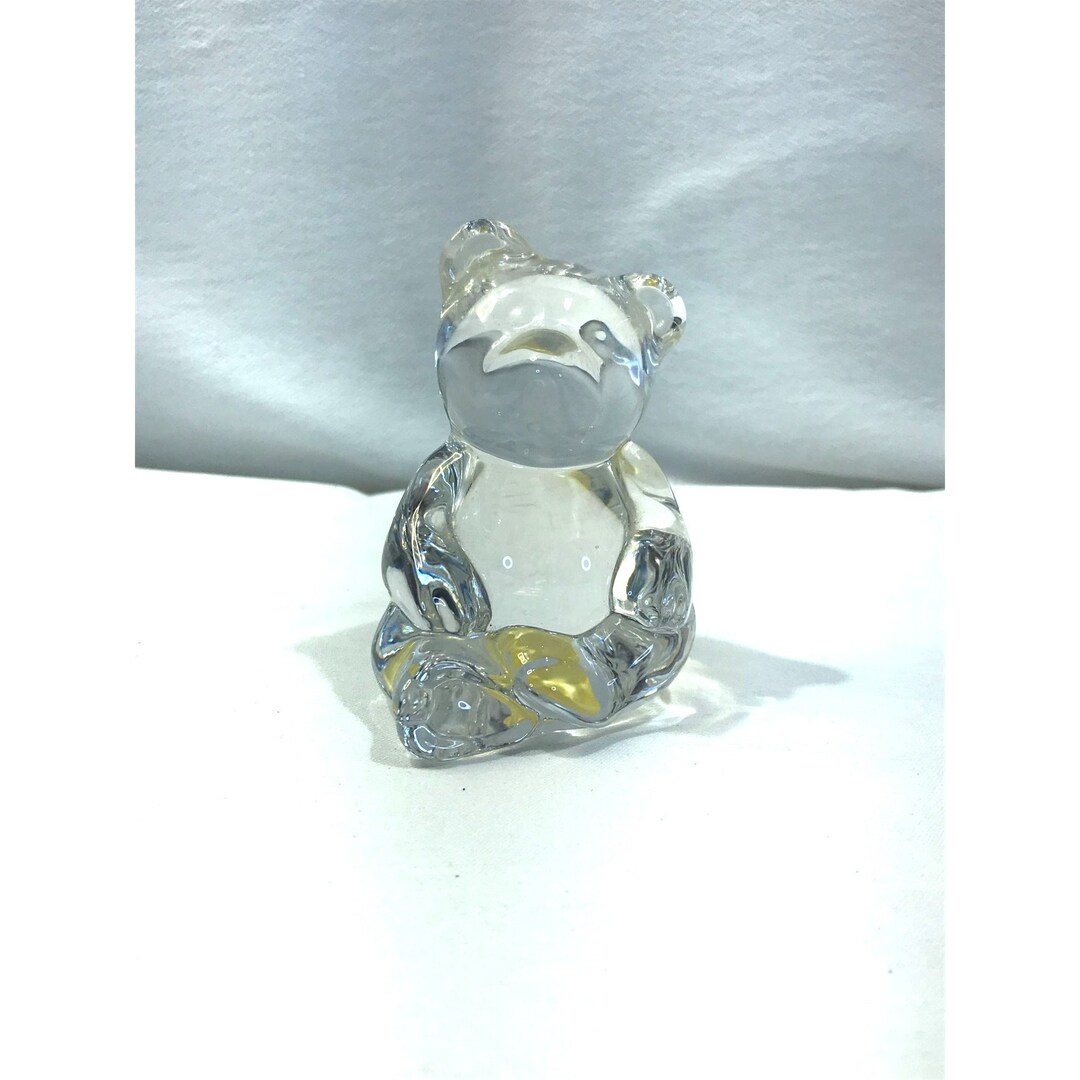 Princess House Crystal Bear Figurine Glass Teddy Bear 24 Etsy
