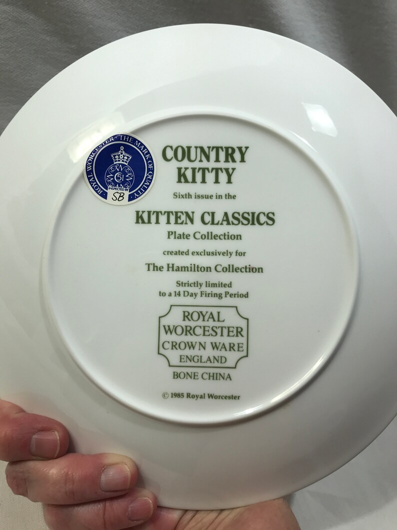 Collectible Plate Hamilton Collection Kitten Classics 1985 Etsy