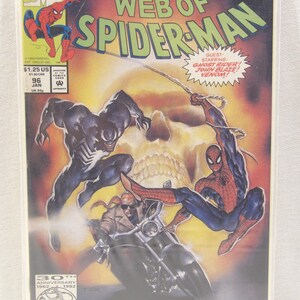 Vintage Web of Spiderman Comic Book: 1992 Spirits of Venom Part 3