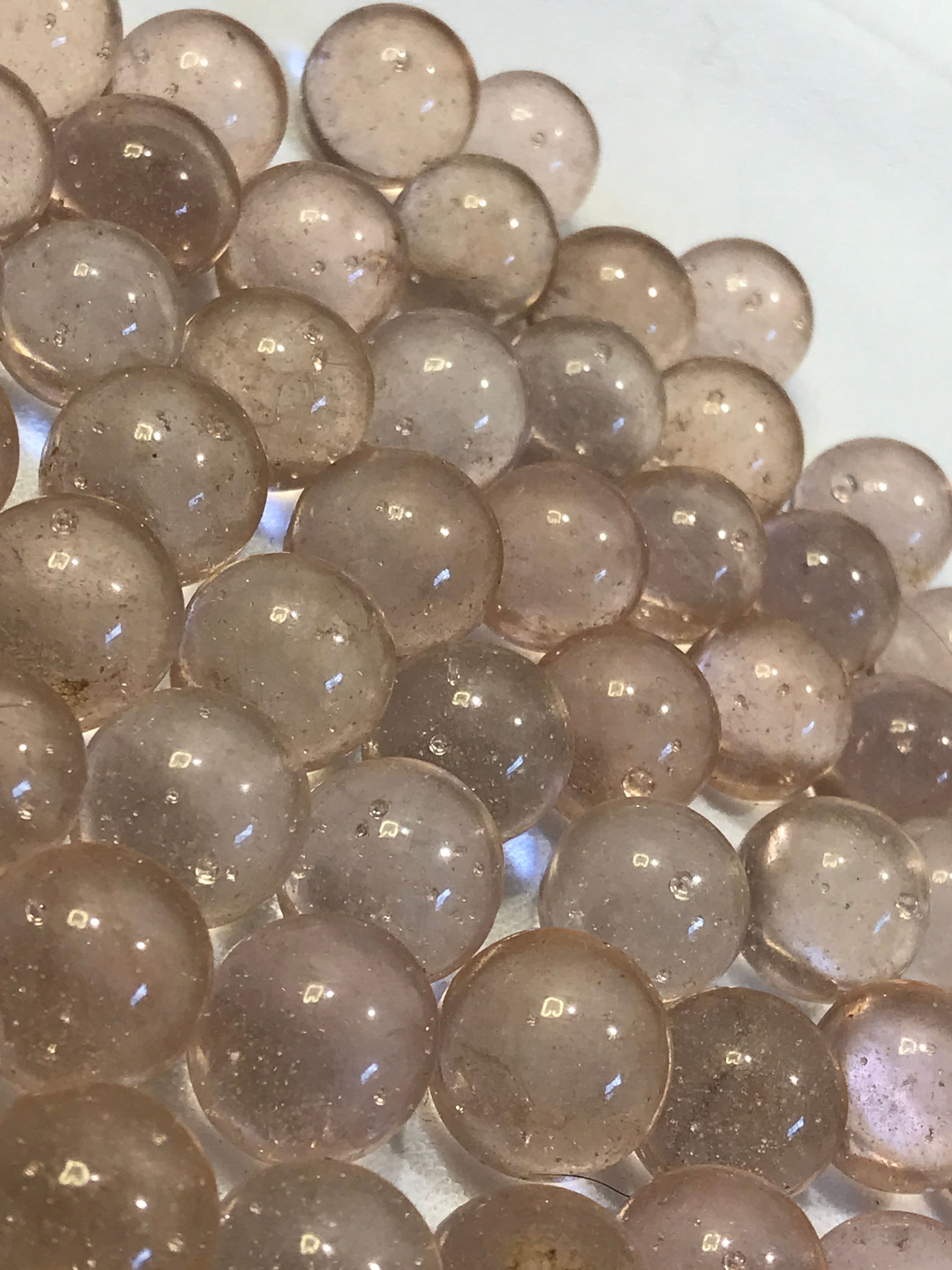 Antique marble lot pink glass marbles vintage 13mm 1/2 Etsy