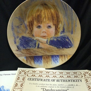 Frances Hook &#39;Daydreaming&#39; Sammelteller - knowles Fine China