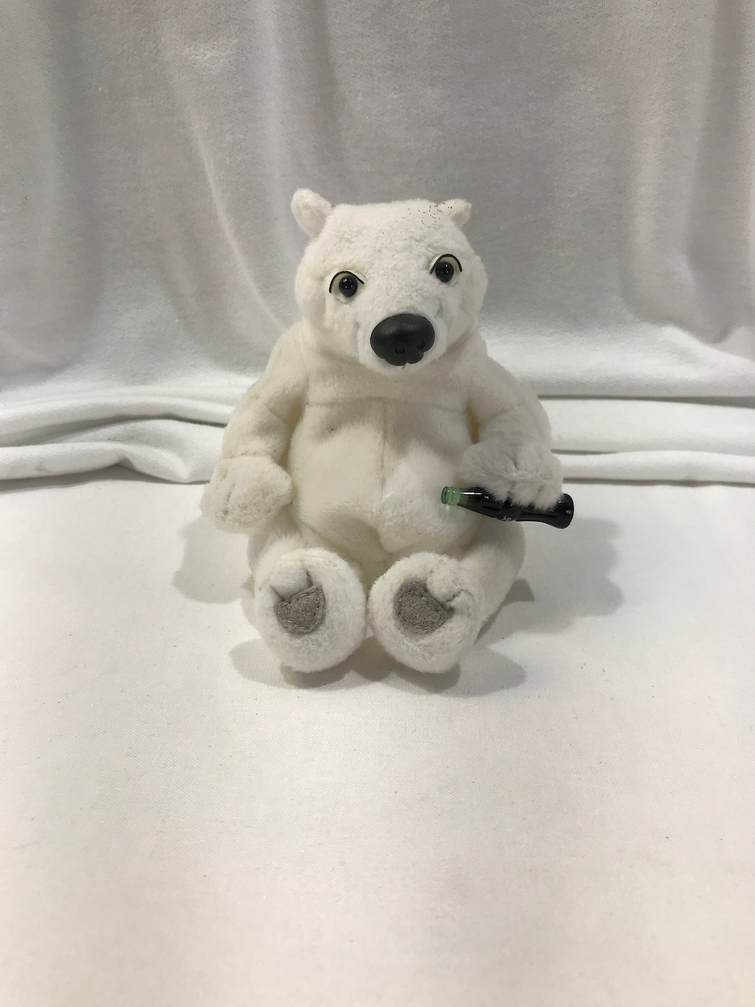 Coca Cola Polar Bear, Collectible Plush Bean Bag White Bear