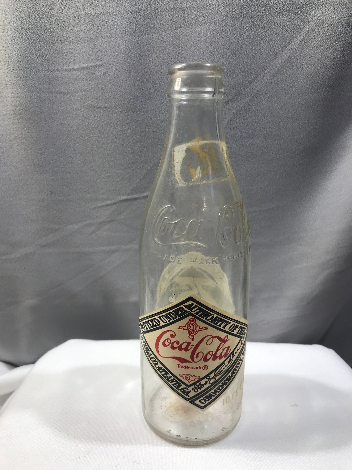 Coca Cola Bottle Commemorative 1977 glass bottle 75th Etsy
