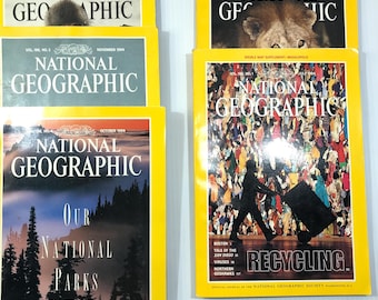 美品 National Geographic英語版1993-94年版 ケース付 1993 & 1994 National Geographic Magazines - Etsy Canada