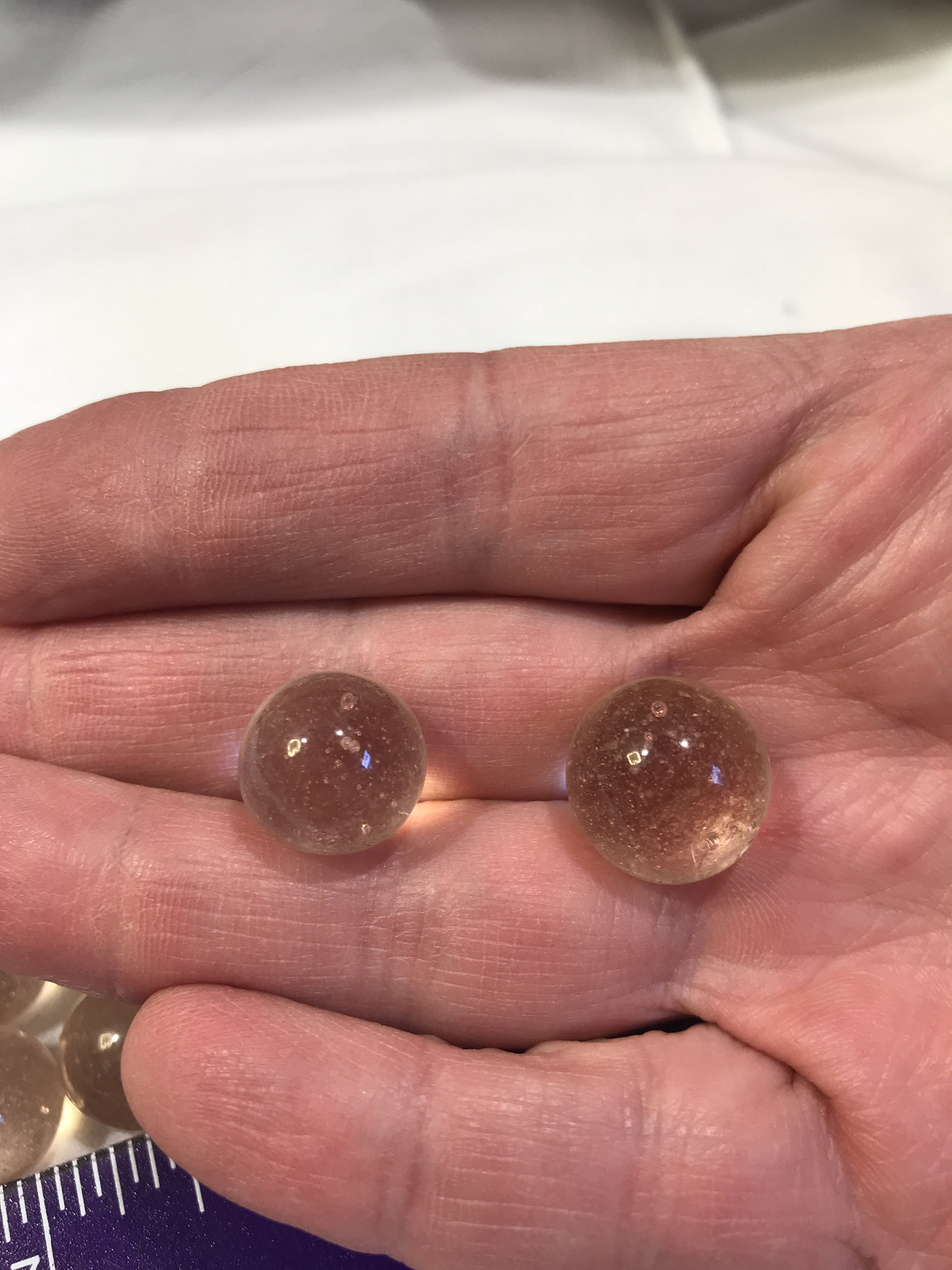 Antique marble lot pink glass marbles vintage 13mm 1/2 Etsy