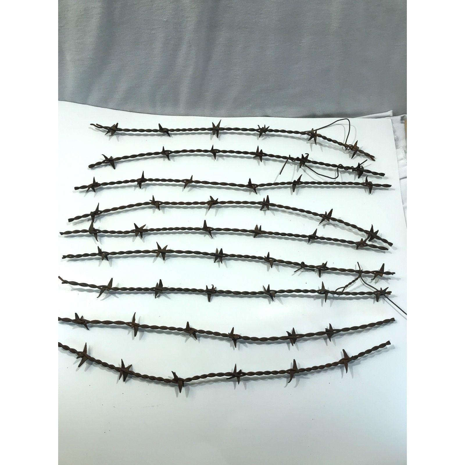 Antique Barbed Wire, 1878 HB Scutt, H Plate Wire, 1 Pc, 6 Barbs 18