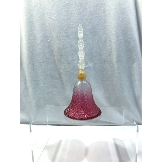 Avon bottle, Rosepoint bell, pink bell shaped Cha… - image 2