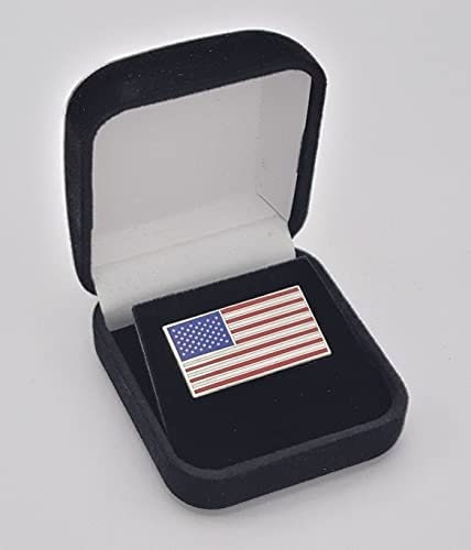 Spilla Bandiera Americana - Distintivo Smaltato Con Stelle E Strisce, Regalo Patriottico Per Cappello O Giacca - Foto 5