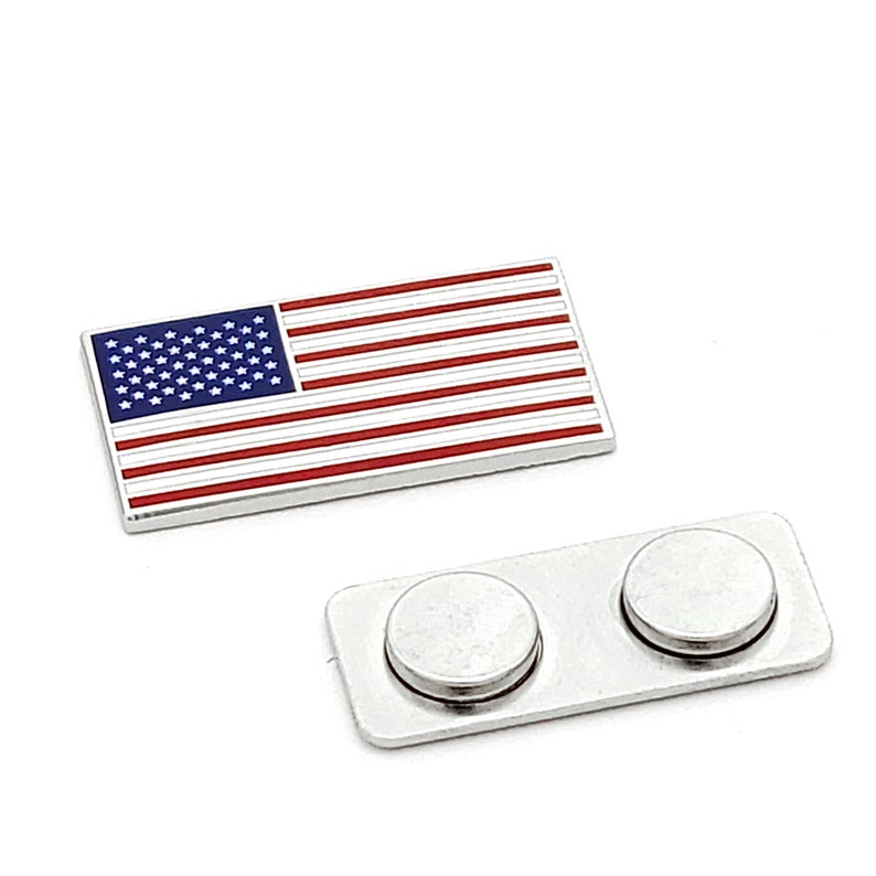 American USA Flag Enamel Lapel Pin With Backing for Etsy