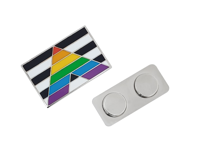 Rainbow Pride Flag Brooch LGBTQ Lapel Pin Ally Badge Equality Gay Lesbian Pins - Foto 4