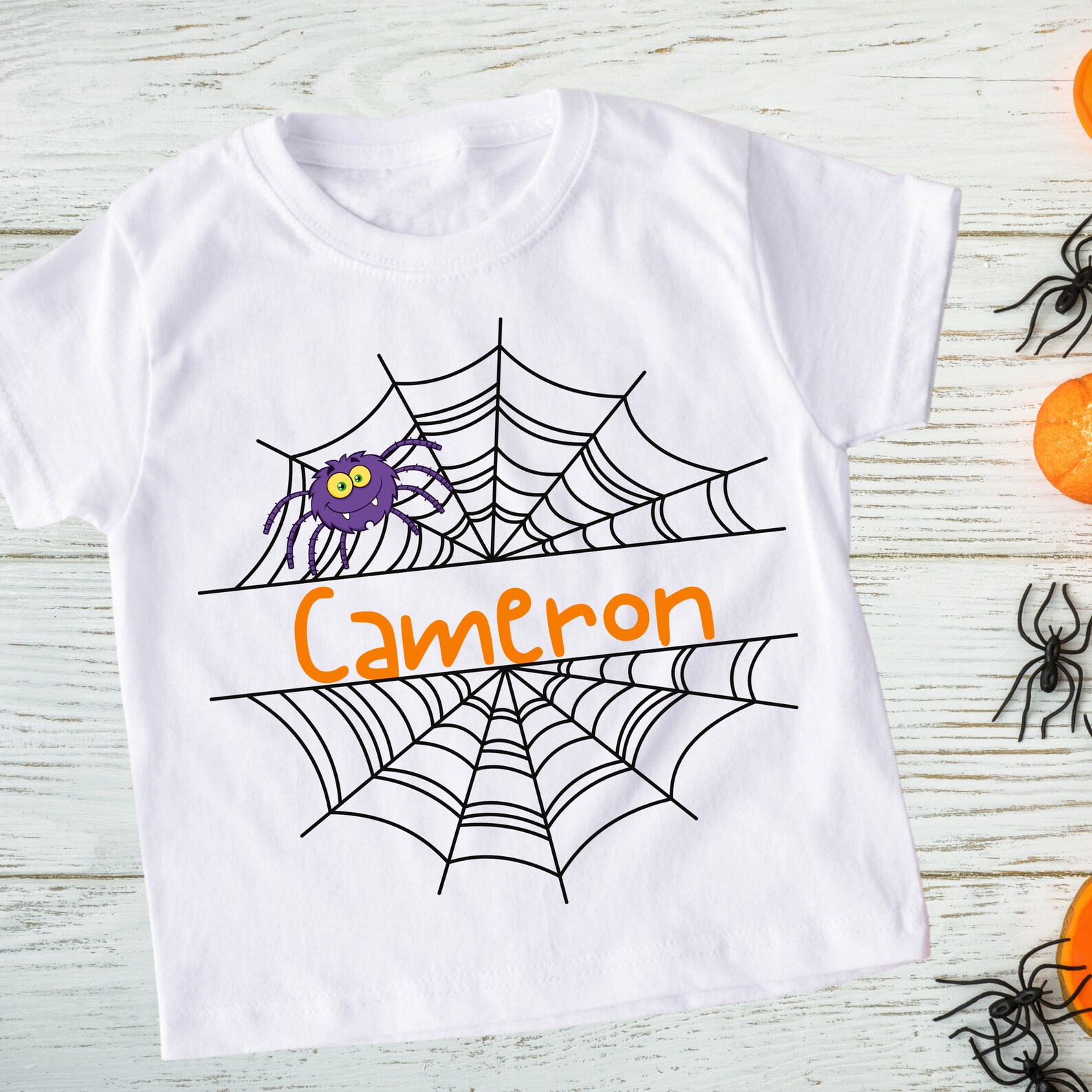 Toddler Halloween t shirt Spiderweb shirt kids Halloween Etsy