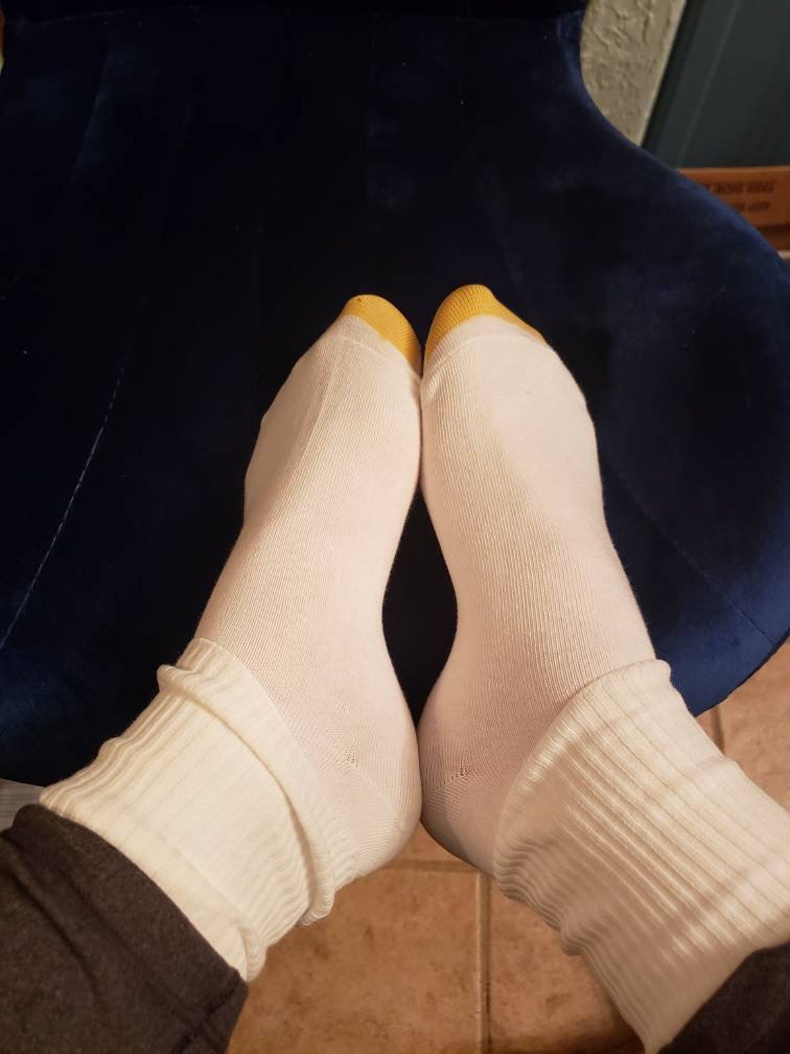 Soft Long White Well Worn Used Socks Etsy