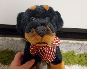 Rottweiler Dog Plush - Etsy