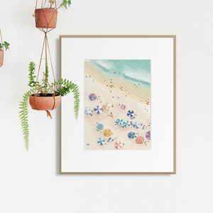 Beach #1, art print download beach illustration instant download fun colorful beach art art for kids rooms art for kids
