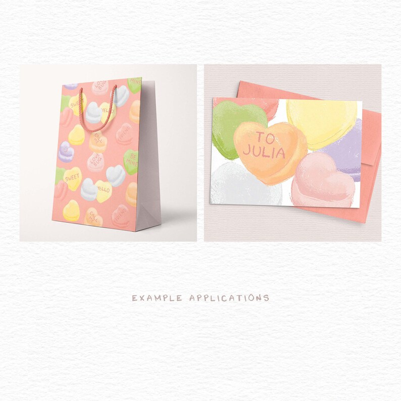 Make Your Own Conversation Sweet Heart Candy Clip Art - Instant ...