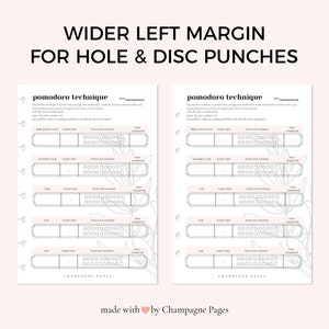 Printable Pomodoro Tracker, Pomodoro Technique Planner, Pomodoro ...