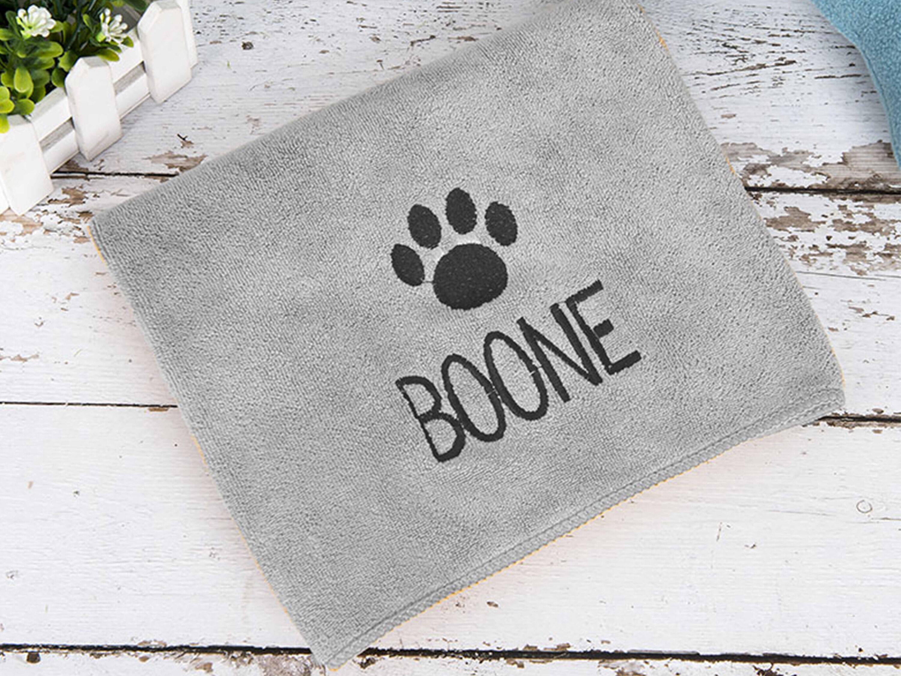 Soft Paw Towel Personalized Dog Towel for Dog Grooming Towel Etsy